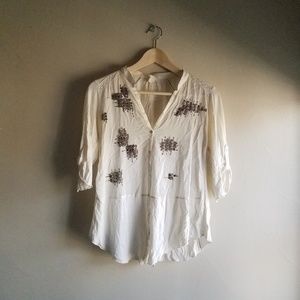 Anthropologie TINY embroidered shirt